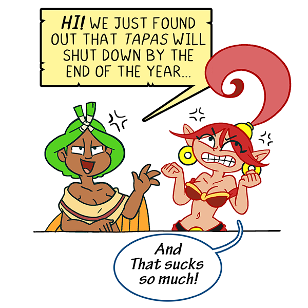Checomal's tweet photo. The TAPAS announcement really suck so this mostly means I will have to start promoting my own site from now on (like I used to do long ago). Links in the first comment, because you know how this place works. (1/3)🧵 https://t.co/7nTjFyaoBh