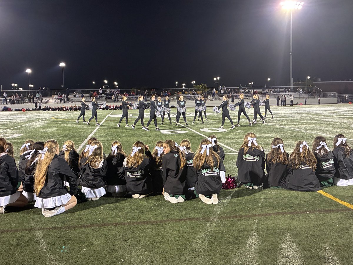 GORAMSathletics's tweet photo. Dance team with the halftime performance tonight as Marshfield leads 7-0 over BR! https://t.co/0sR6iTeXKf