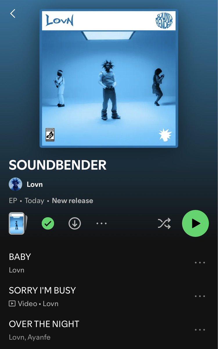 noxgenre's tweet photo. 🚨 LOVN DROPS “SOUNDBENDER” 📀🔥
His First project under Mavin with guest appearances from Amaeya, L.A.X, Terry Apala & Ayanfe. 🎶
🚨 OUT NOW 🚨
#lovn #Soundbender #NewEP #NewMusic #NXGApproved https://t.co/s3SNBjV4v0