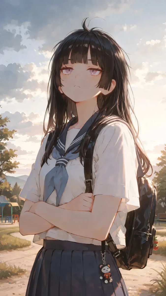 o_s08's tweet photo. おはようございます♪

２日連続で太陽が見える…🌤️
#AIart #SeaArt
SFW anime illustration. No sensitive content. https://t.co/6wq13REDG0