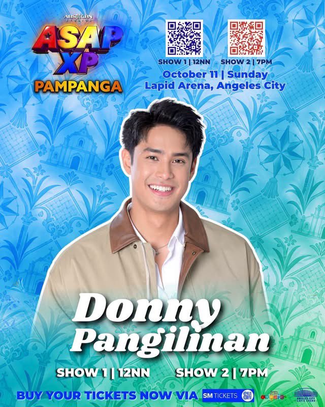 DBTreasuress's tweet photo. Donny Pangilinan and Belle Mariano will be at ASAP XP Pampanga!

Buy your tickets here:
https://t.co/rMnFwgFQSc

#ASAPXP #ASAPXPPampanga
#DonnyPangilinan #BelleMariano
#DonBelle https://t.co/oL73EyJqWy