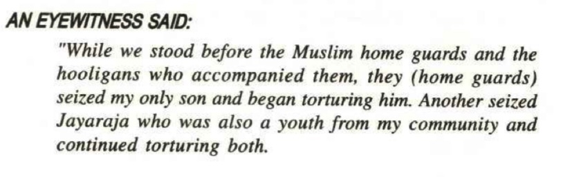 RooftopTiger's tweet photo. Sri Lankan Muslims massacred a poor Tamil-speaking Telugu tribe in Amparai during the civil war. These Mossad Moors’ atrocities against innocent Tamil civilians in the eastern province have been systematically swept under the carpet. https://t.co/sgpT66ba2s