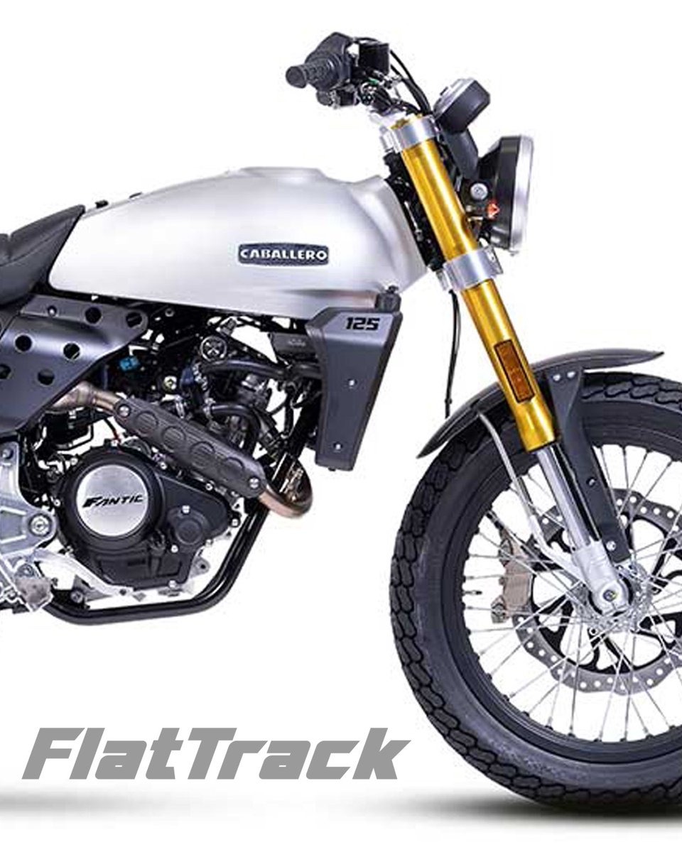 FanticJapan's tweet photo. 【CABALLERO FLATTRACK 125】
ファンティック・キャバレロなら、125ccでここまで本気のフラット��ラックスタイルが楽しめる。
レースマシンさながらの前後19インチホイールに、41mm径・倒立フォーク、ABS付きの前後ディスクブレーキを装備。 https://t.co/H8blubDtVK