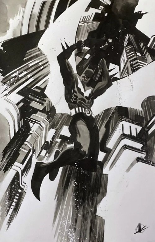 mattnick1983's tweet photo. That time I put some fan art colours on this awesome #batmanbeyond by the awesome @ScaleraMatteo for fun last year.

#batman #dccomics #ComicArt #comics https://t.co/BGtlg5uC2m