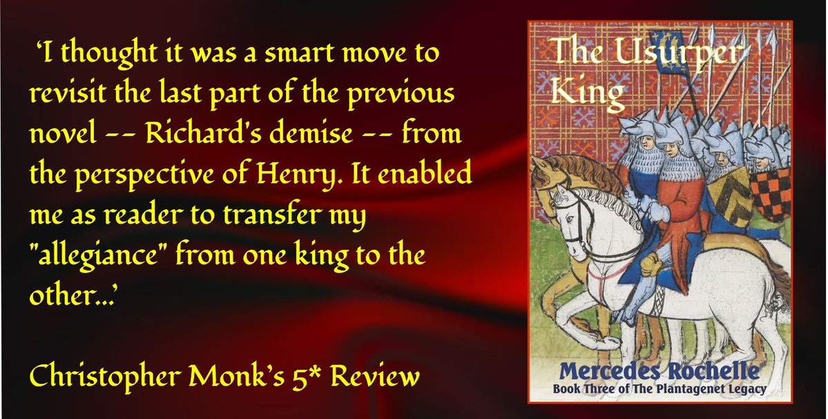 authorrochelle's tweet photo. There are two sides to every story!  Richard II's fall and Henry IV's usurpation are particularly touching, depending on who is talking at the time!  
Read THE USURPER KING on #KU https://t.co/IxUnIVg0Uf 

Also on Audio: https://t.co/3vJHsHXxfI https://t.co/ztpaGX0sOJ