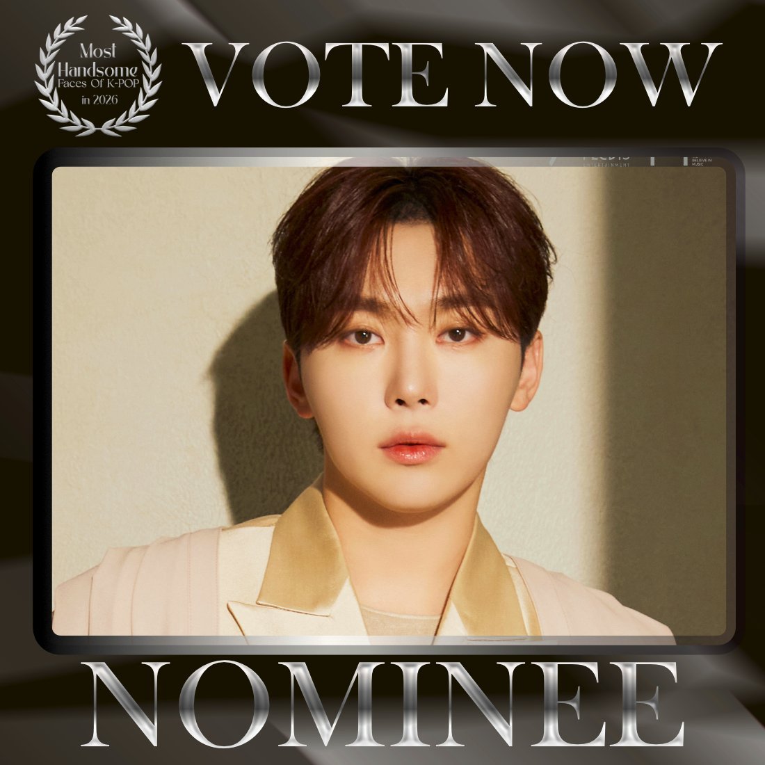TOP100KPOP's tweet photo. SEUNGKWAN (SEVENTEEN) is nominated for Most Handsome Faces of K-POP in 2026.

👉 VOTE: https://t.co/KQkXdYXZrL https://t.co/DdWBx8Bht4