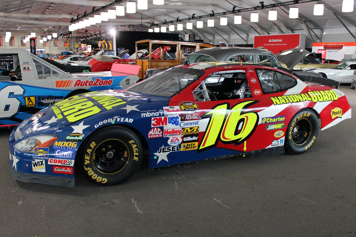 STaranto92's tweet photo. One of Greg Biffle's 2004 National Guard Fords up for sale at Mecum Nashville. This is Roush chassis RK-195

Proceeds from the sale of this car will benefit the Biffle Family Legacy Impact Fund https://t.co/5ByCz8iiOa