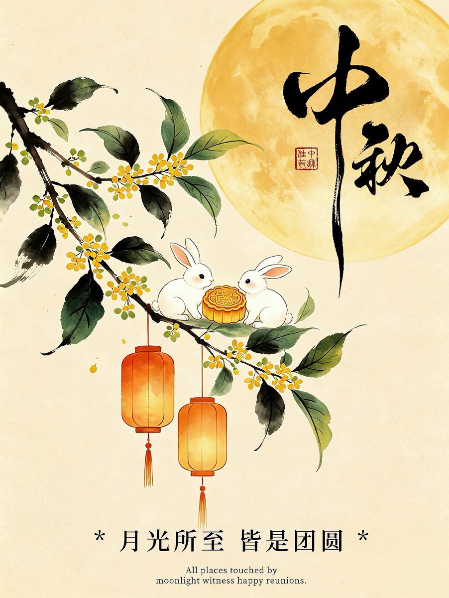 yinxiangxuanhua's tweet photo. 今天是中秋节～明月皎皎，桂影婆娑。中秋是藏在传统里的浪漫。月光跨过山海，捎去思念与祝福。愿你我岁岁年年，共赏这一轮圆月🌕 https://t.co/PgTsPg6jTZ