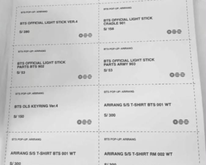 alesita201307's tweet photo. Estos serán los precios ojito

Créditos:Army alert Perú 

#BTS_WORLDTOUR_ARİRANG https://t.co/m5Sf2BzPlq