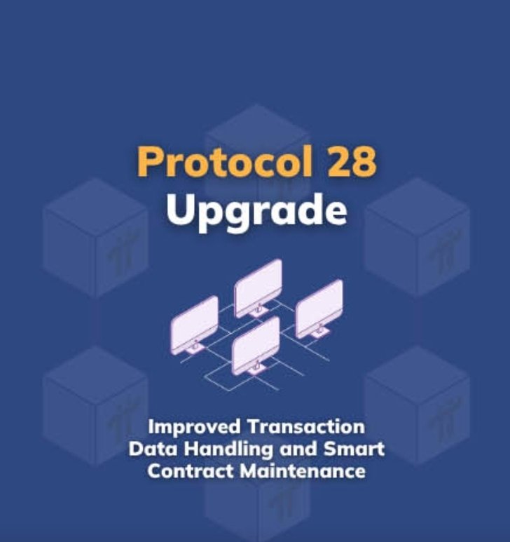 PiNetworkAL's tweet photo. Latest Official #PiNetwork Announcement 📢 Protocol 28 Upgrade 🚀Following the completion of the Protocol 27 upgrade on the Pi Mainnet, the Testnet has now been upgraded to Protocol 28. This upgrade optimizes transaction data latency, enables developers to batch-upgrade smart contracts, and allows for more secure modification of stored application data. ⏰ Timeline: All node operators must complete the node upgrade by October 13, 2026; the Protocol 28 upgrade will officially go into effect on the Mainnet on October 16, 2026. 🖥