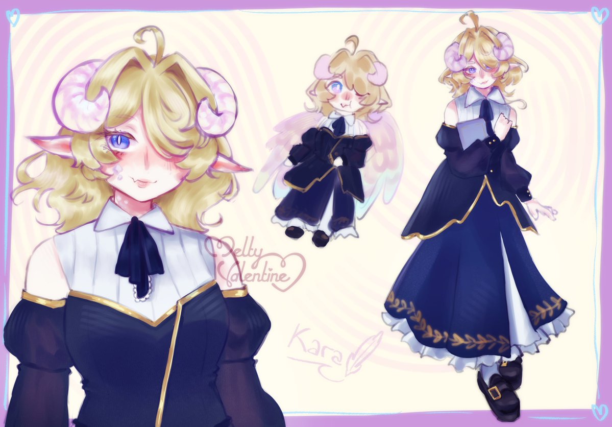 MeltyValentine_'s tweet photo. drew a fellow VTuber for a comm example !! SUCH A LOVELY DESIGN https://t.co/NAUvhGTmQe