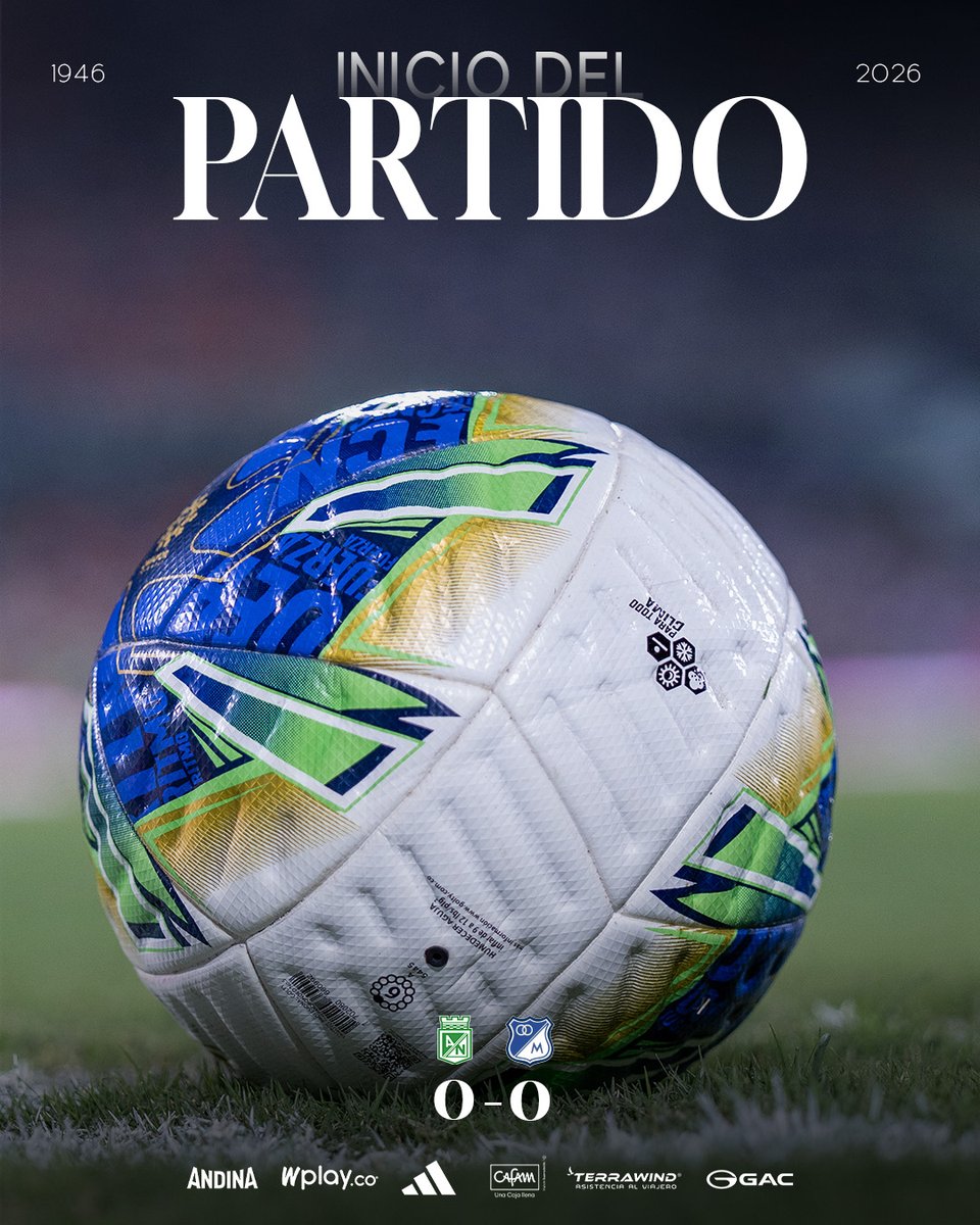 MillosFCoficial's tweet photo. ⏱️ 0' ¡Rueda el balón en el Atanasio Girardot!

🇳🇬 0 – 0 Ⓜ️ | #NACvMFC https://t.co/lMPtp4dUqc