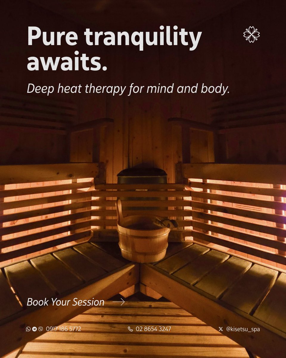 kisetsu_spa's tweet photo. Need a serious reset? Nothing hits like deep heat therapy after a long week. Come take a soak and leave your worries behind.

📍 Facilities Centre, Shaw Blvd., Mandaluyong City

📞 Call/SMS 09171865772

#Kisetsu #KisetsuSpa #ItsKisetsuTime https://t.co/Hk3Bo5u8Tx
