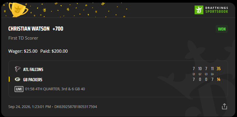 MiaMaaye's tweet photo. @gavinmchughh Gonna up my 1st td bets with Gav 
- he's a Gypsy with these https://t.co/vLhkU9GBY0