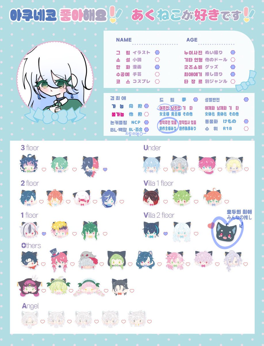 Lirina_0305's tweet photo. #아쿠네코_트친소 
＃あくねこプロフィールカード
#あくねこ好きさんと繋がりたい 

주로 드림 연성이나 집사들 그림 아니면 교류를 많이 하고 있습니다
지뢰는 그닥 없으니 편하게 와주세요!

主に夢創作や執事たちの絵、あとは交流をたくさんしています!
地雷はあまりないので、気軽に来てください！ https://t.co/OASlYr0MJe