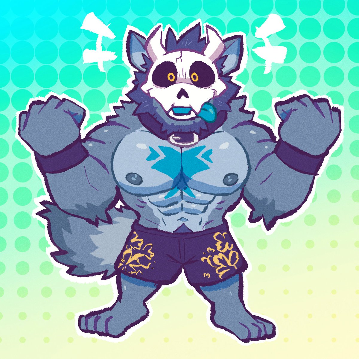 Juggermelon's tweet photo. @SollyzSundyz It would be awesome to have you tackle my dumb dog Atlas!! https://t.co/yZC7fBULYv