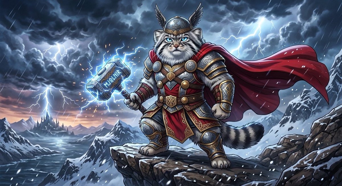 manulcoin1's tweet photo. Manul assembled.
🐱⚡🛡️

#crypto #memecoin #manul #ton #memecoins #cryptomemes #fyp #viral #trending #pallascat #crypto2026 #avengers #marvel https://t.co/ko6YMcp2ol