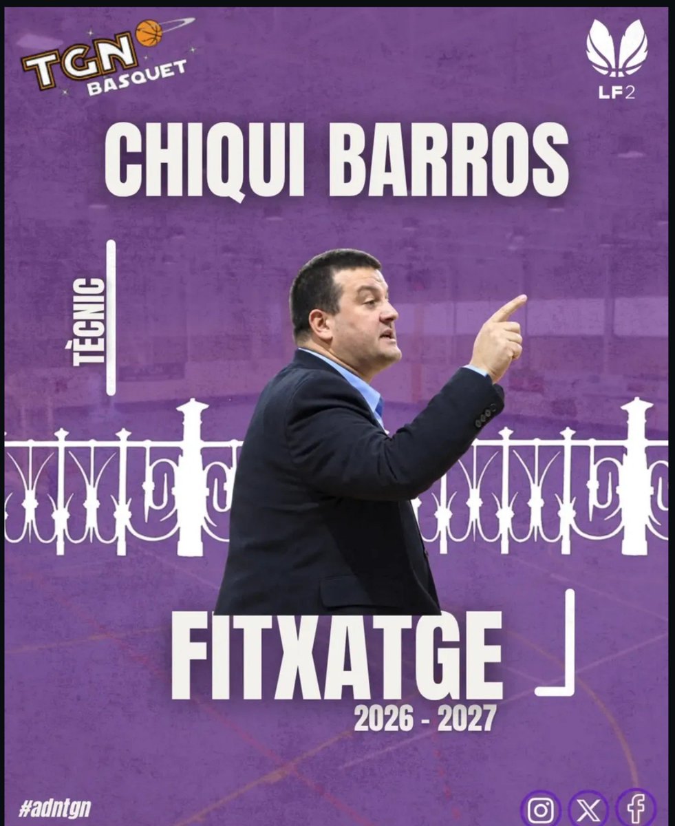 break152609's tweet photo. TGN BASQUET -> SİGNED 🏀 HEAD COACH CHİQUİ BARROS #LF2 https://t.co/nSoWD1uznb