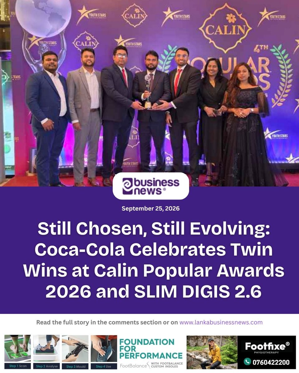 lbnbusinessnews's tweet photo. Still Chosen, Still Evolving: Coca-Cola Celebrates Twin Wins at Calin Popular Awards 2026 and SLIM DIGIS 2.6
#CocaCola #SLIMDIGIS #Awards https://t.co/USK61YAYAy