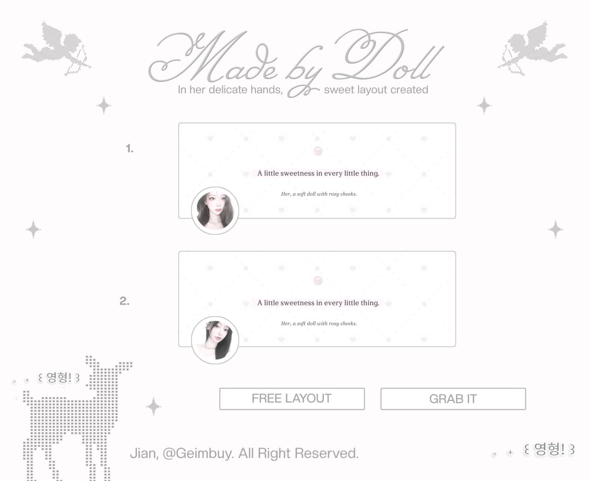 Geimbuy's tweet photo. ⠀
𐔌 . ⋮ giveaway layout allert .ᐟ ֹ ₊ ꒱ 

i  have plain  layouts  ulzzang    that 
you can take it for free, sponsored 
by Kak Kinanthi ( @cofnus ). ready 
stock for 6 winners. join and follow 
the rules on reply section . ֹ ₊ 

{ #zonauang #bealanja }
⠀ https://t.co/nUWrv4erth
