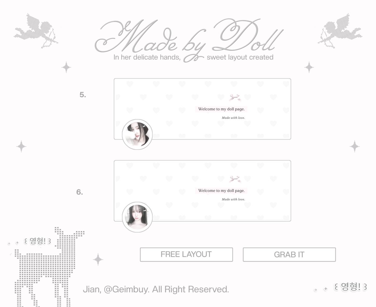Geimbuy's tweet photo. ⠀
𐔌 . ⋮ giveaway layout allert .ᐟ ֹ ₊ ꒱ 

i  have plain  layouts  ulzzang    that 
you can take it for free, sponsored 
by Kak Kinanthi ( @cofnus ). ready 
stock for 6 winners. join and follow 
the rules on reply section . ֹ ₊ 

{ #zonauang #bealanja }
⠀ https://t.co/nUWrv4erth