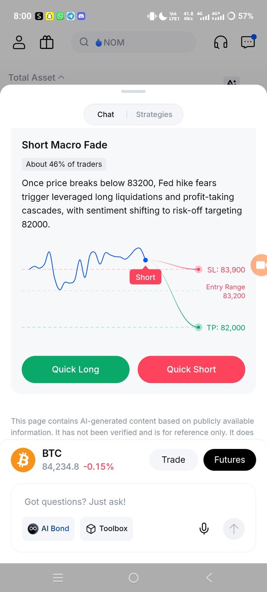Pro_Sharry's tweet photo. Good Morning ☀️ Today I tested MEXC AI for BTC/USDT analysis.

I asked it to analyze the current trend, support, resistance & major risks. 📊

MEXC AI highlighted: 🔹 Support: 83,200 USDT
🔹 Resistance: 85,200 USDT
🔹 Above 85.2K → 86K scenario
🔹 Below 83.2K → 82K scenario

I liked how it combined market insights with clear charts and showed both bullish & bearish scenarios. A useful experience for understanding the market more clearly. 🚀

🔗 Explore MEXC AI: https://t.co/JOPpRQQ9H9

🎁 Referral: https://t.co/B3u7QBvPxI
Code: mexc-35bYU

#TradingTakesTwo #MEXCAI