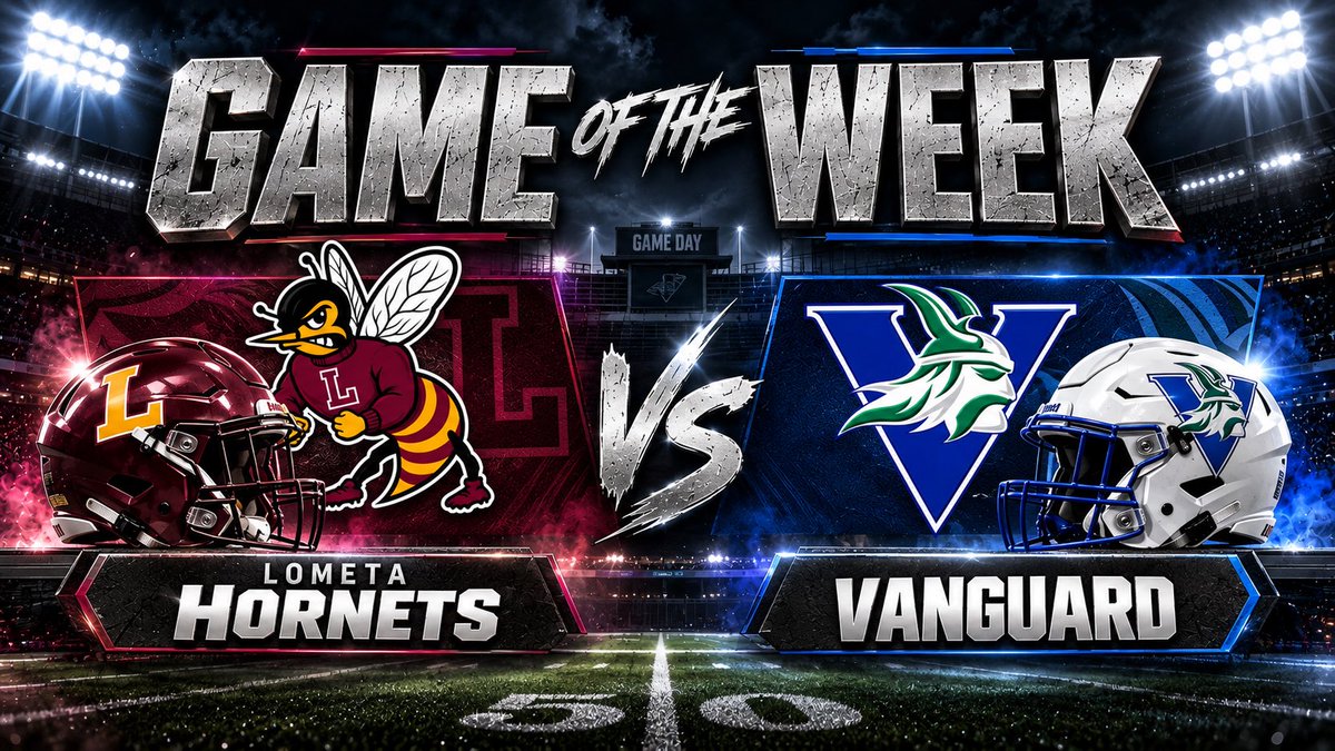 EpicMediaProd's tweet photo. 🏈 GAME OF THE WEEK 🏈

It’s Lometa vs. Vanguard under the Friday night lights! 🔥🐝⚔️

🎥 Epic Media Productions will be there capturing all the action from this week’s matchup!

Lometa Hornets 🆚 Vanguard Vikings
📅 Friday, September 25
⏰ 7:30 PM Kickoff https://t.co/PQcRVAK17G