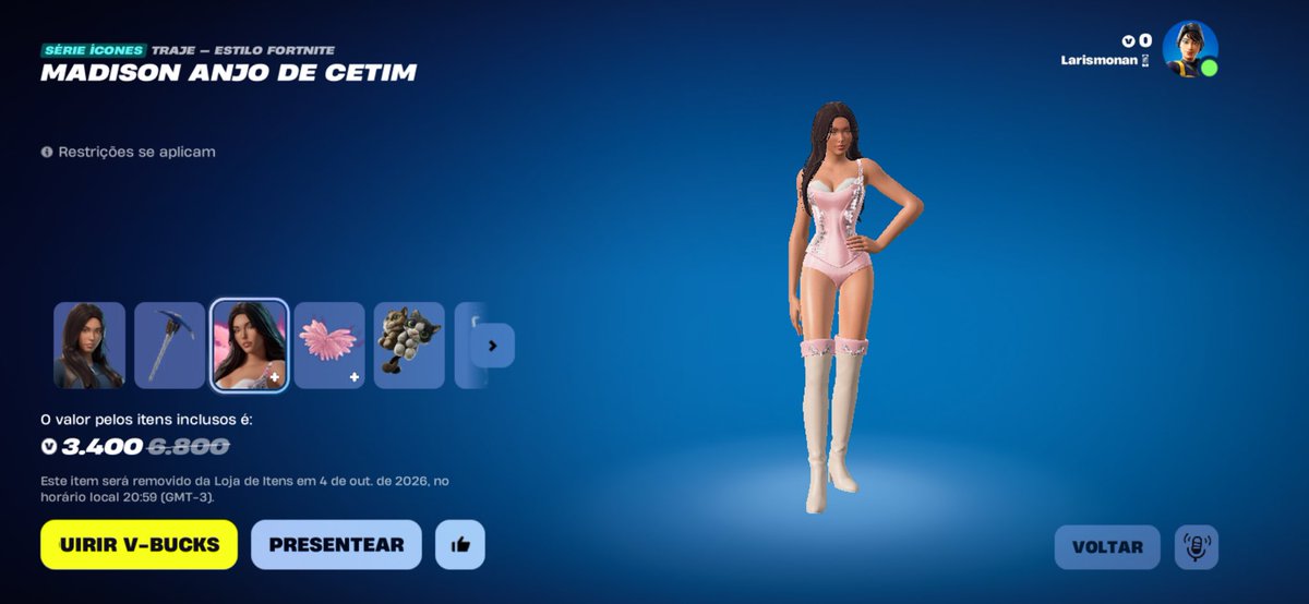 itsloverrs's tweet photo. ALGUÉM POR FAVOR ME DÁ OS TRAJES DA MADISON BEER DO FORTNITE 😫😫😫 https://t.co/MBKceJS4Ne
