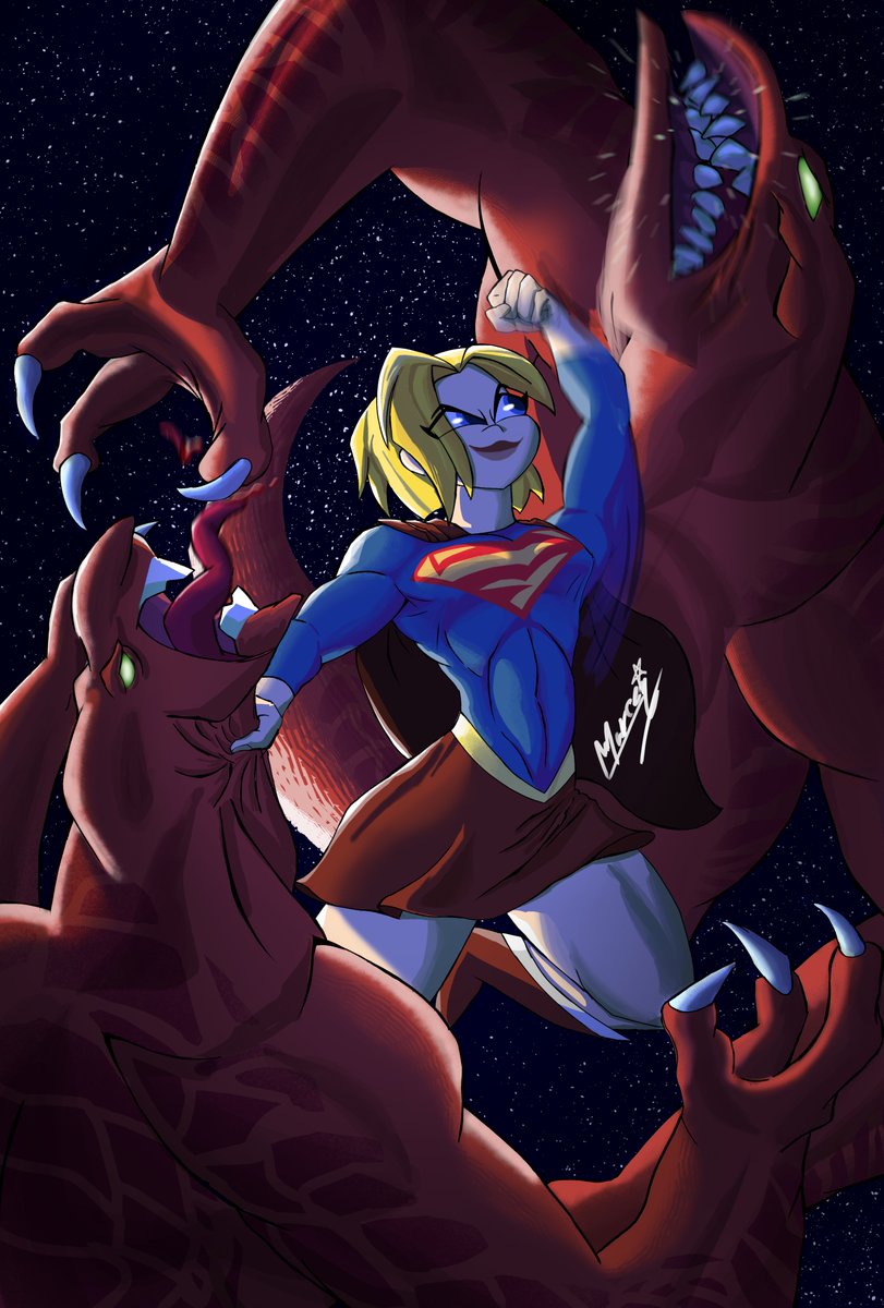 MarcelineAbadon's tweet photo. #dcfanart #dcsuperherogirls #supergirl #invencible #fanart #karadambers #rognarrs #dccomics https://t.co/kqJc1n9ehV