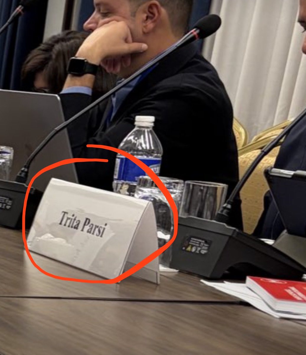Restitutor_Iran's tweet photo. It comes without no surprise that those who are invested in the rebranding and survival of the Islamic Republic participated in such disgusting meetings, including Negar and Trita: https://t.co/1NNRtQk6Ce
