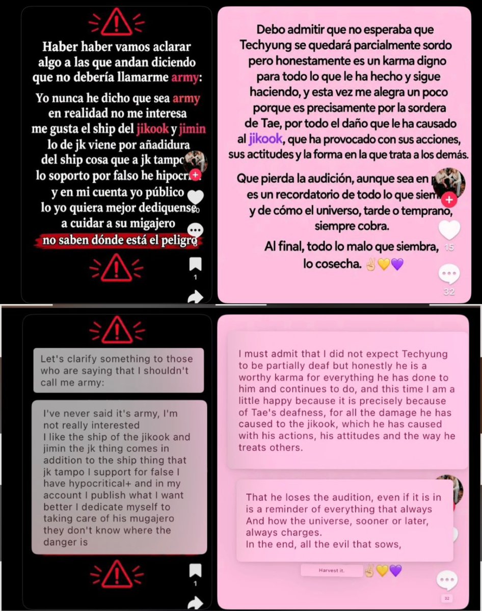 ReportThvfor's tweet photo. 🚨 ATENÇÃO 

 Jikook estão tramando fazer mal ao 🐯 durante a turnê pela América Latina. Uma ameaça pela internet continua sendo uma ameaça de verdade  ainda mais quando traz referências explícitas sobre a vida de alguém e até contagem regressiva. Essas falas são muito preocupantes e não podem ser ignoradas só porque foram publicadas na rede. 
 
Usem esse modelo e anexem todos  as provas. Encaminhem pelo portal da HYBE. https://t.co/OIGo1V4jj6

https://t.co/jFLUi26BAz

@HYBEOFFICIALtwt @BIGHIT_MUSIC @bts_bighit We urge you to treat this with the utmost seriousness, investigate without delay and take every necessary legal and protective measure to ensure BTS V’s safety.
