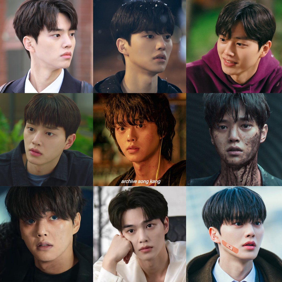 archivekangie's tweet photo. one actor, countless characters, and somehow he looks good in every single one. 

#SONGKANG #송강 https://t.co/jP1tQbG2Xz