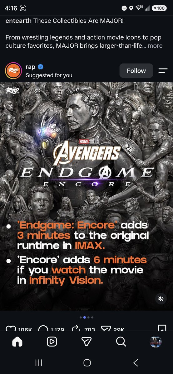 therarereferee's tweet photo. Infinity vision in Screen X. My last viewing was my #134th 2026 theater movie viewing of 2026 in 2026. (My Movie count before this: 170 in 2025, 147 in 2024, 120 in 2023. 80 in 2022.141 in 2019. 135 in 2018.107 in 2017.) Don't forget to check out my IG page with more precise movie check-ins: Ig@rarereferee , my Fig hunting Ig@therarereferee on that platform. Lastly, my twitch: rarereferee ,even more in the profile bio link! #moviebuff #moviebuffs #filmnerds #letterboxd @CinemaCon @AMCTheatres @RegalMovies @amctheatres