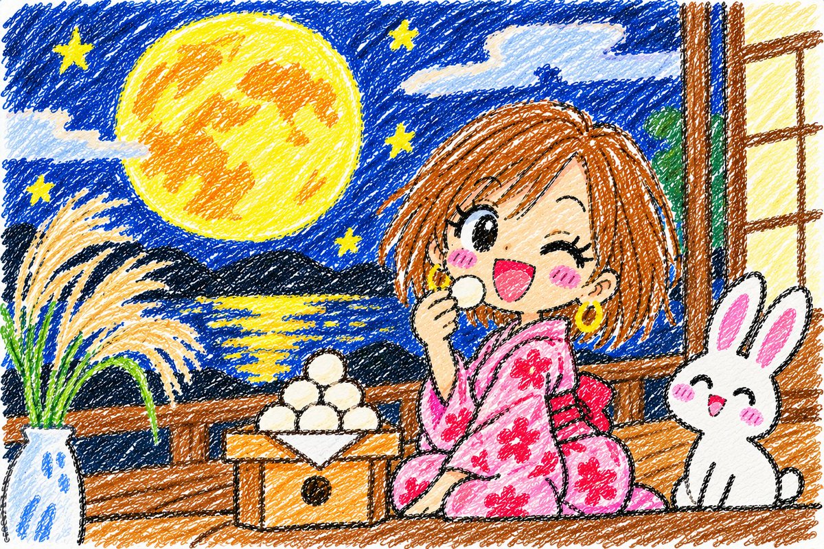 fwjd2203's tweet photo. 中秋の名月、夜空��デカい満月ツモった感ハンパない〜🌕✨
月見団子までそろったら「月・団子・秋風」の三色同順で風情満貫🤣💖
今夜は空を見上げて一局どう？

解体パズルLite 雪見だいふくパズル
https://t.co/CJQKmveunp

#中秋の名月 #お月見 #PR https://t.co/tUw6p3Hgem