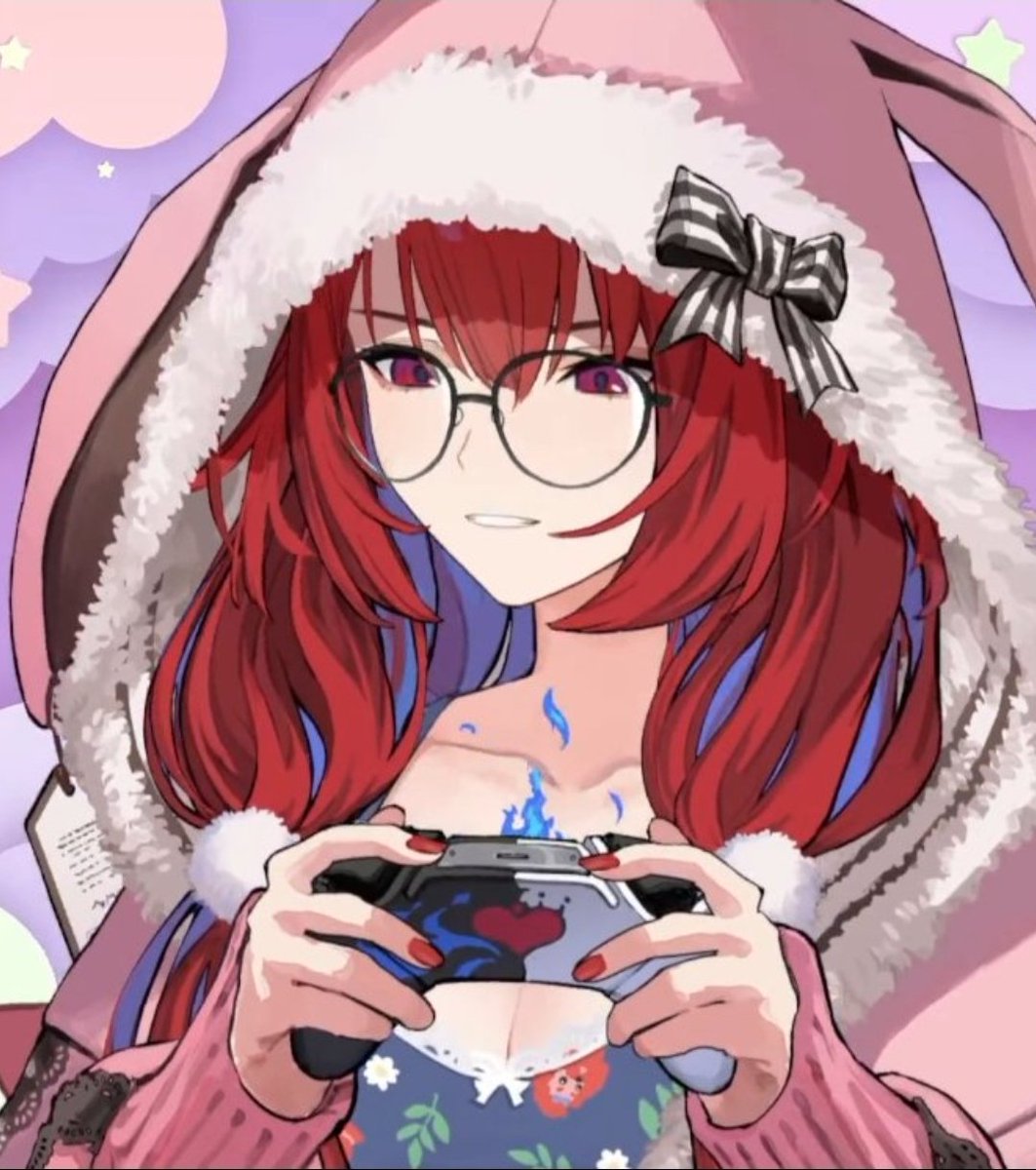 TheKaoticWizard's tweet photo. Ive seen so many people asking/saying:

Is the Choc Mint Ice-cream a Nerissa reference? 
Liz's favourite ice cream is also choc mint

Are the colours on the controller Shiori coded?
Liz's colours on her OG outfit and Rosarian Shield are Black, white, blue &amp; red.

Please people... https://t.co/qcAeFWrSC0