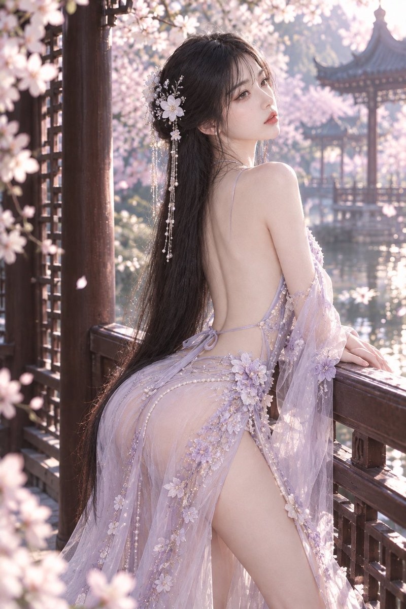 Dandaforfunoob's tweet photo. 🌸 窗前看花，梦回千年。一袭汉服倾城色，亭台楼阁间，邂逅东方古典之美。 | A timeless Chinese beauty. ✨
#古风美女 #汉服 #国风 #东方美学 #ChineseBeauty #Hanfu #古风摄影 https://t.co/BJ9zB2e4S8