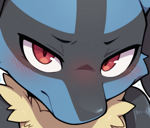 Bluecarii's tweet photo. @Lucari_pokemon my mouth pls https://t.co/p8WxKGo0YC