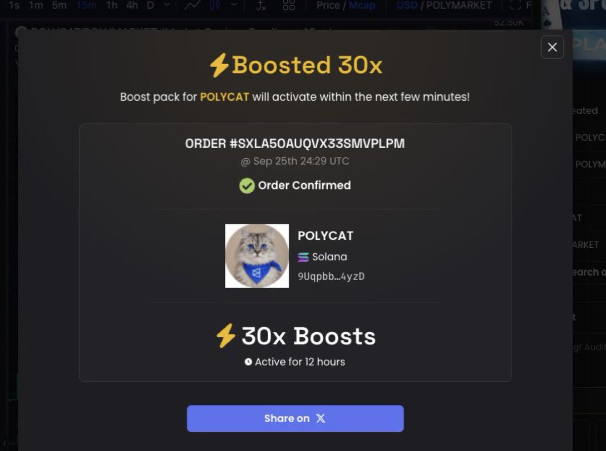 PolyCat_Solana's tweet photo. WE ARE NOW ON A 30x DEX BOOST 

This is just the start….

https://t.co/CW56NEb0Un https://t.co/zowbPI5WW3