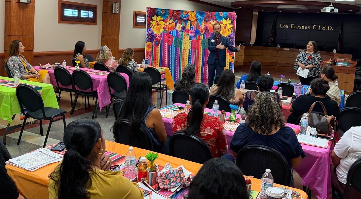 LFCISDFamEngage's tweet photo. Thank you Dr. Joseph Villarreal for meeting with DPAC members this morning! Engaging conversation, family and community connections among all! @jrv206 @jmcdonough33 @LosFresnosCISD https://t.co/Vre5CXctGF
