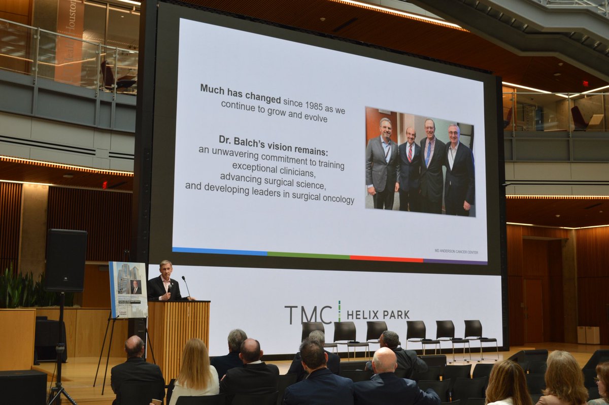 ppisters's tweet photo. The International Symposium on Global Oncology brought together colleagues to celebrate @CharlesBalchMD's remarkable career. Grateful for his leadership, mentorship and lasting contributions to surgical oncology and cancer care at @UTMDAnderson and beyond. #EndCancer https://t.co/DVycxiHjb2