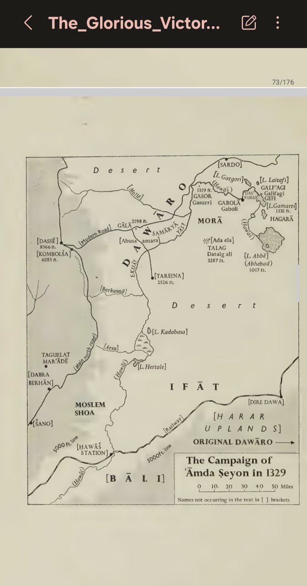 WayneWilli2014's tweet photo. @BaraxowRage Taken from Amde Seyon's chronicle (1314-1344) - The Glorious Victories of Amde Seyon translated and edited by Huntingford. I recommend you read the whole piece. For the 1st map, all the regions in grey (under Moslem control) were soundly under Ethiopia by 1344. https://t.co/ifoZVkquyg