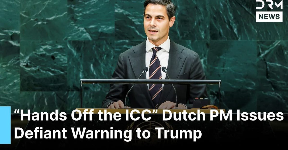 Tammy_Richard's tweet photo. “Hands Off the #ICC”, Dutch PM Defends ICC, Slams Attacks on Global Justice in Fiery #UN Speech #AnneFrank #UnitedNations #InternationalLaw #Multilateralism #NoImpunity #Ukraine #ICJ #UNSCReform #MiddlePowers #GlobalCooperation #ClimateAction #FossilFuelTransition #SustainableDevelopment #EndImpunity #PrincipledPragmatism #ValuesBasedRealism #CdnPoli #AUSPol #INDPol #MXPoli #UKPol #EUPol #AUPol #NSWPol #NZPol #JAPPol #SAPol #SAPolitics #NYPol #NYCPol #CAPol #USPol #USPoli #PQPoli #ONPoli #TOPoli #NSPoli #BCPoli #ABPoli #SKPoli #MBPoli #NLPoli #NBPoli #PEIPoli #YKPoli #NWTPoli #NVTPoli https://t.co/5yezkjCOQ2