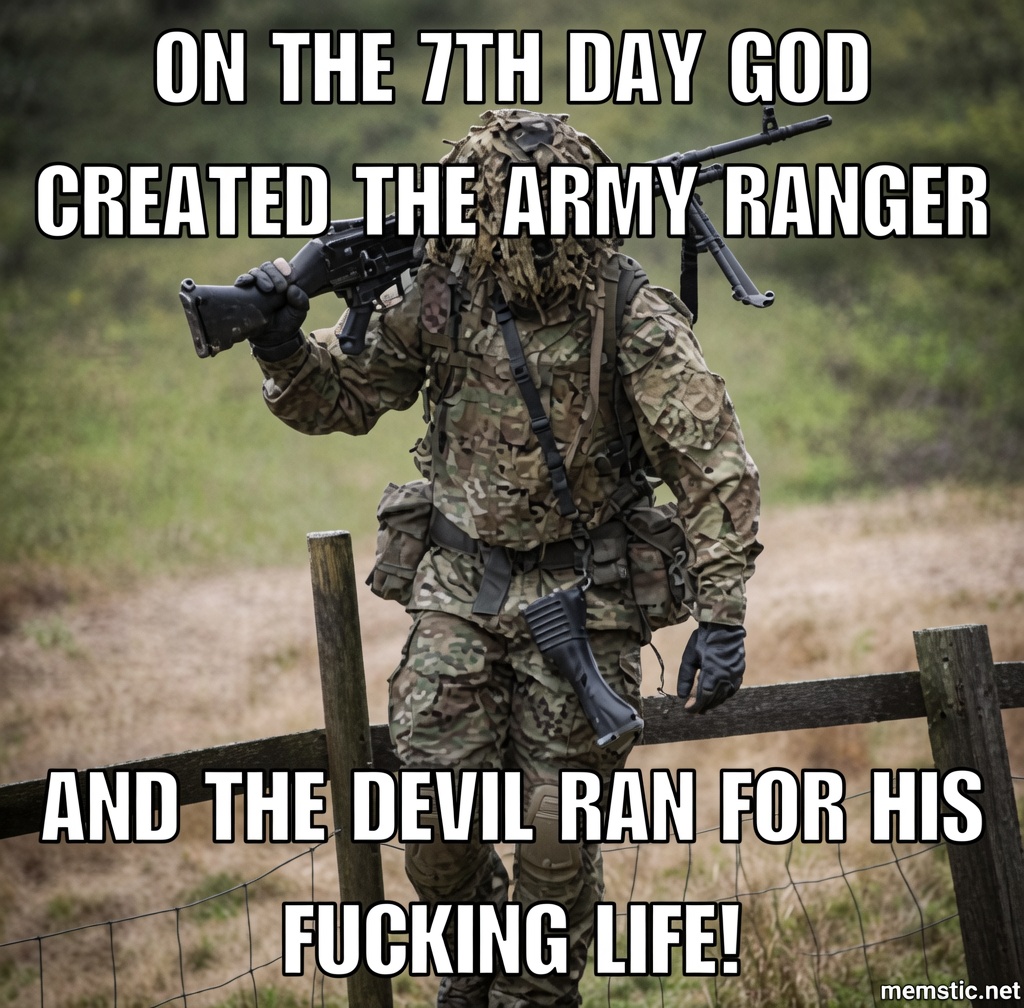 trumplicans2024's tweet photo. As a former Army Ranger, I can confirm that. https://t.co/Gmj6bKUyYl