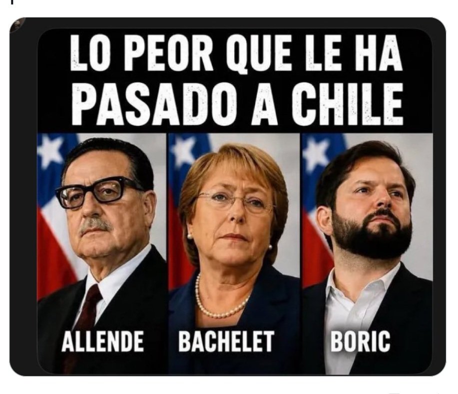 Moubidel's tweet photo. @GabrielBoric @mbachelet SON lo PEOR que le ha PASADO a CHILE ¡¡ VERGÜENZA NACIONAL !!👇👇👇👇👇👇👇👇👇👇👇👇👇 https://t.co/lgKbaXr9jz