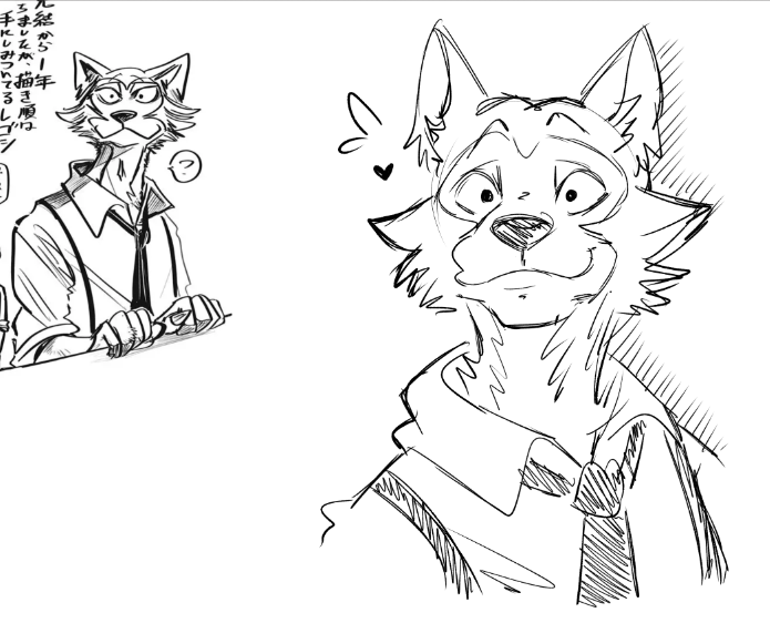 MochaEnby's tweet photo. Little legoshi sketch bc I love him so much https://t.co/gtq211Xn7n