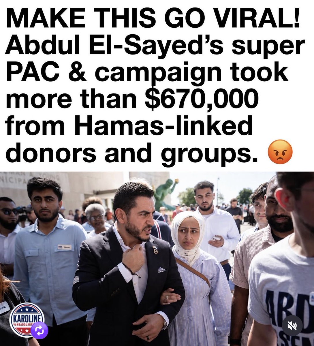 ChuckGreen43's tweet photo. @AbdulElSayed Just SHUT UP 🤫 https://t.co/S2vVmrzhX8
