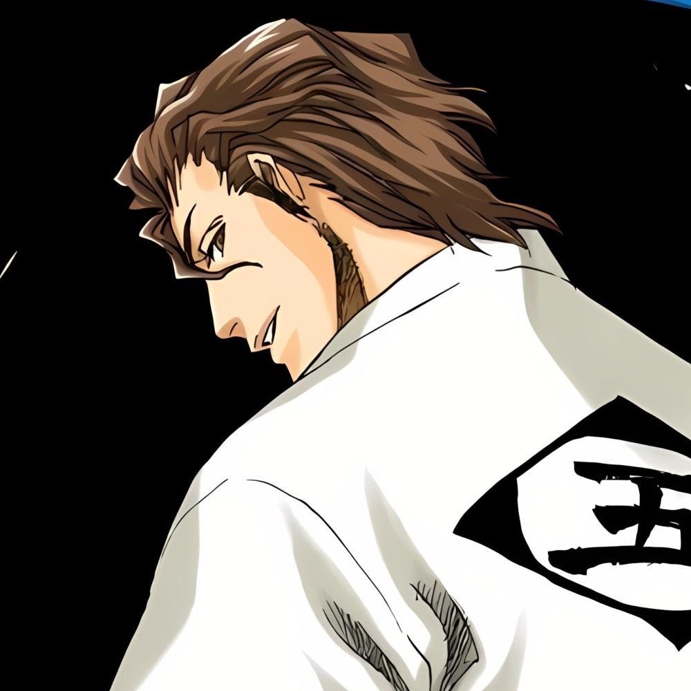 arrancarsaga's tweet photo. the bleach big villains look like just regular dudes for the most part, no crazy character design, but they’re so charismatic and auraful despite of that. like you can immediately tell that this guy is built different. https://t.co/Dr95YrVGwZ