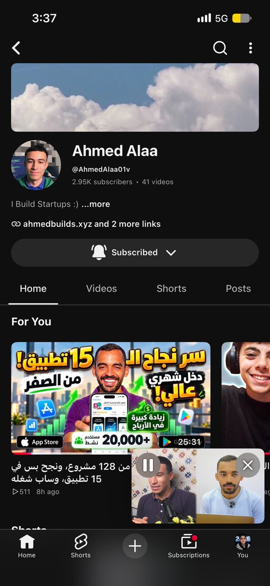 Khaled_dev1m's tweet photo. في شاب مصري عامل القناة دي على يوتيوب
هي النسخة المصري من Starter story 
معرفوش شخصيا بس حاجة تشرف أن المحتوى دا وصل مصر  🇪🇬🤍 https://t.co/LX7vWDmn2k