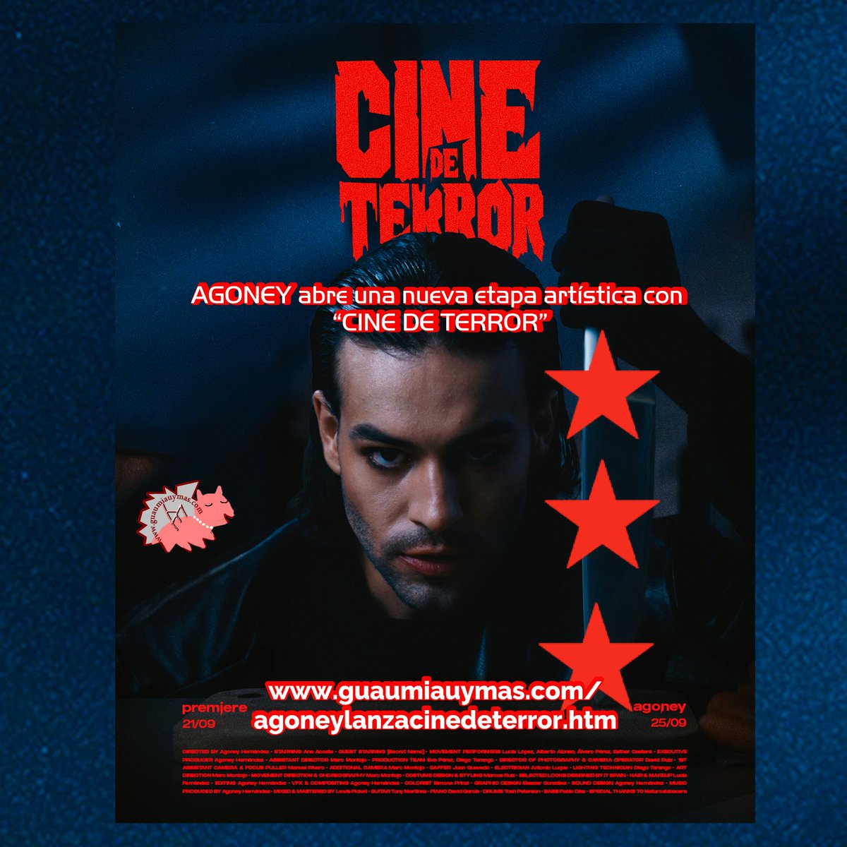 GuauMiauyMas_'s tweet photo. AGONEY @Agoney  abre una nueva etapa artística con “CINE DE TERROR” https://t.co/pUvXIxUm47 https://t.co/rtO4OXScHz