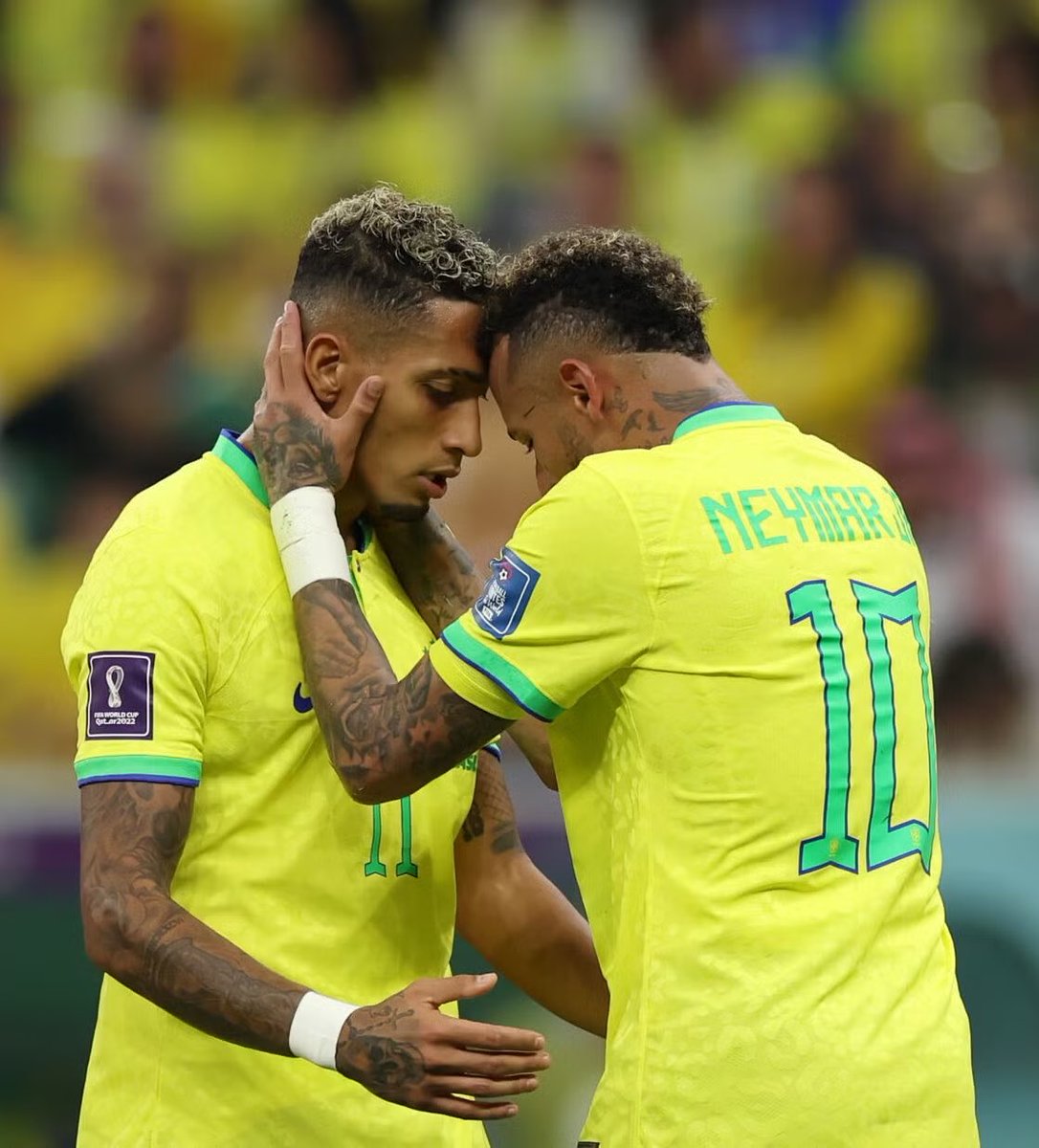 FullTime90X's tweet photo. 🚨🇧🇷 Neymar Jr.:

🗣️ “When I decided to retire, I told the Brazil national team that I wanted them to give my No. 10 shirt to Raphinha. 🇧🇷

🗣️ “For me, he is the most deserving candidate to carry the No. 10 for Brazil.” 🔟🔥 https://t.co/GIE56UNlg2